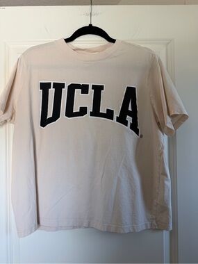 H&M Beige UCLA Logo Short Sleeve Tee